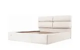 Двуспальная кровать Оксфорд 160x200 с подъемным механизмом Комфорт Мисти Милк - фото 1