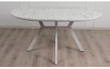 Стол Соната обеденный раскладной 1200/1600х1200x760 белый - фото 9