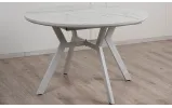 Стол Соната обеденный раскладной 1200/1600х1200x760 белый - фото 6