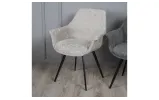 Стул Маркиз металл сиденье ткань 640x620x840 бежевый букле - фото 5