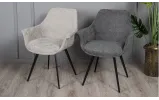 Стул Маркиз металл сиденье ткань 640x620x840 бежевый букле - фото 2