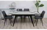 Стол Браво обеденный 1400/1800x850x760 серый ноги черные - фото 7