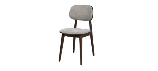 Стілець Кріс масив дерева сидіння тканина 490x420x820 горіх