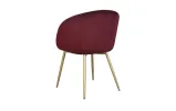 Стул Юник металл сиденье ткань 570x570x810 бордовый - фото 4