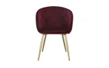 Стул Юник металл сиденье ткань 570x570x810 бордовый - фото 2