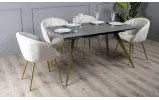 Стул Юник металл сиденье ткань 570x570x810 светло-бежевый - фото 5
