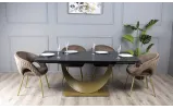 Стул Милли металл сиденье ткань 590x580x805 капучино - фото 12
