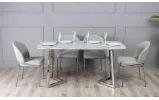 Стул Милтон металл сиденье ткань 500x560x825 рогожка серый - фото 10