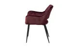 Стул Сенс металл сиденье ткань 550x580x800 бордовый - фото 3
