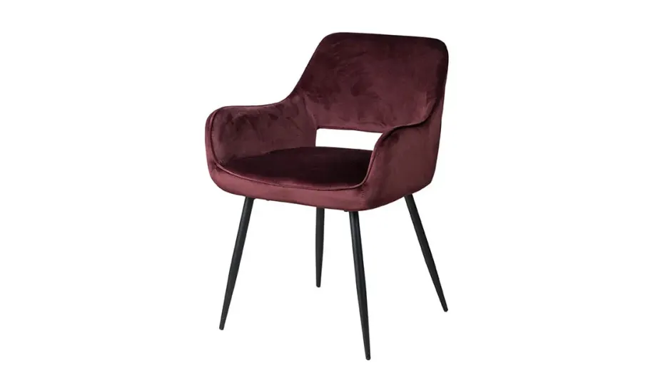 Стул Сенс металл сиденье ткань 550x580x800 бордовый