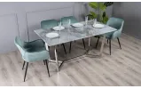 Стул Сенс металл сиденье ткань 550x580x800 бирюзовый - фото 6 Стул Сенс металл сиденье ткань 550x580x800 бирюзовый - фото 6