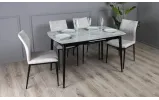 Стул Слим металл сиденье ткань 440x570x865 бежевый - фото 3