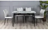 Стул Слим металл сиденье ткань 440x570x865 бежевый - фото 4