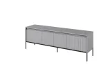 Тумба ТВ малая Тренд / Trend серый/черный с подсветкой TR-05 - фото 1