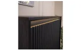 Комод высокий 4д Тренд / Trend черный с подсветкой TR-03 - фото 7