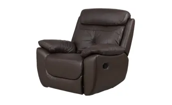 Крісло Нортон / Norton BOAS темно-коричневий з гойдалкою та реклайнером 1RW/Rock 3306 B-0309-65/PVC
