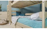 Подростковая двухъярусная кровать Ясна 90x200 слоновая кость (без ящиков) - фото 2