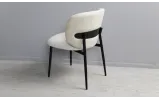 Стілець Кайлі метал сидіння тканина 580x605x820 бежевий, ноги чорні - фото 6