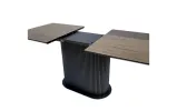 Стол раскладной Феникс прямоугольный коричневый/черный 160x80 (HPL) - фото 4