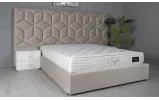 Двоспальне ліжко Моніка XL 160x200 з підйомним механізмом бежеве - фото 4