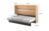 Підліткове ліжко-трансформер Тін Флекс / Teen Flex 120x200 горизонтальний CONCEPT JUNIOR LENART CJ-03 - фото 4