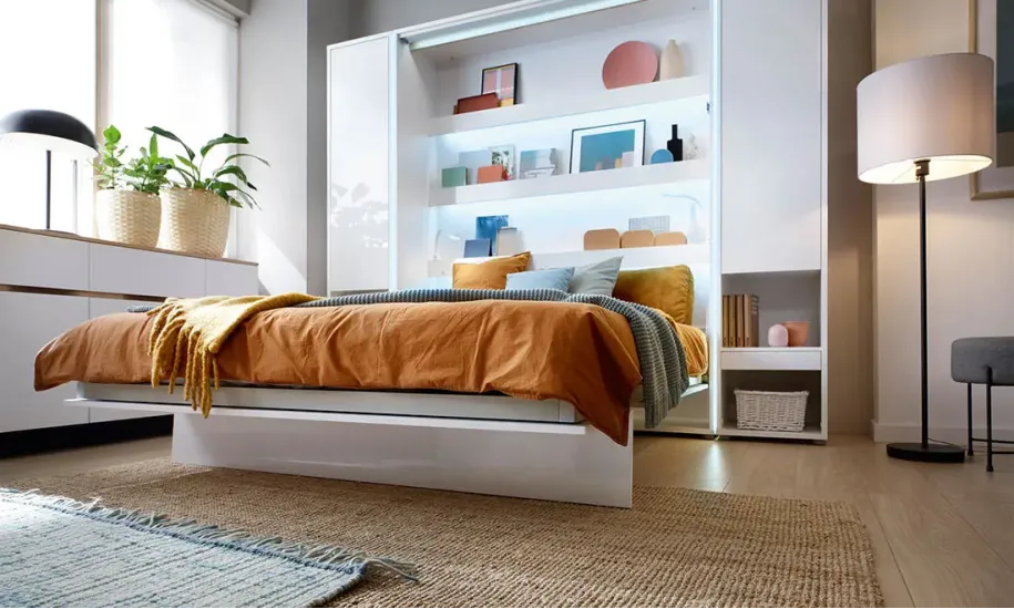 Кровать-трансформер BC-03 белый глянец вертикальная BED CONCEPT LENART - фото 8 Кровать-трансформер BC-03 белый глянец вертикальная BED CONCEPT LENART - фото 8
