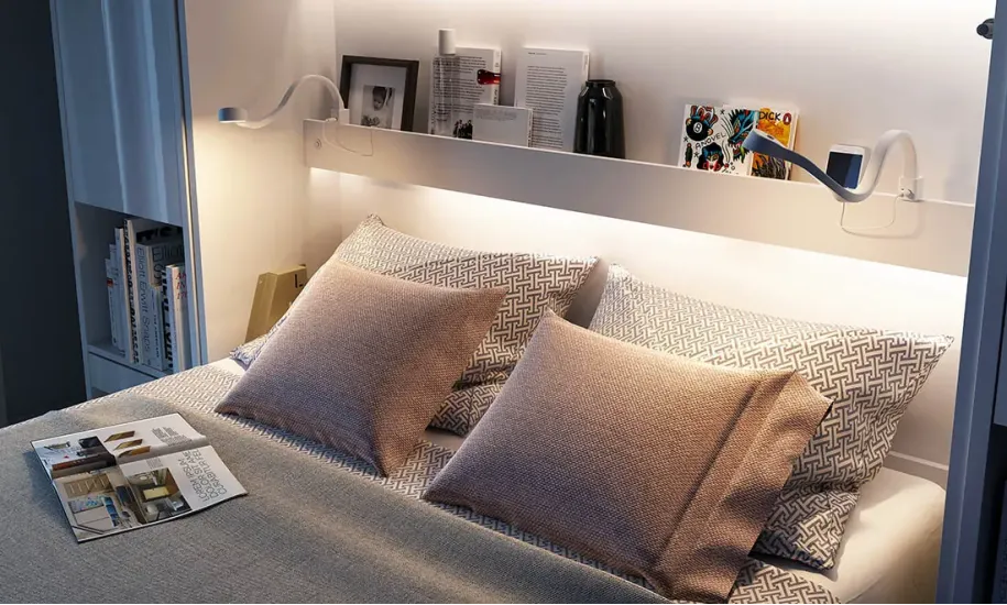 Кровать-трансформер BC-03 белый глянец вертикальная BED CONCEPT LENART - фото 9 Кровать-трансформер BC-03 белый глянец вертикальная BED CONCEPT LENART - фото 9