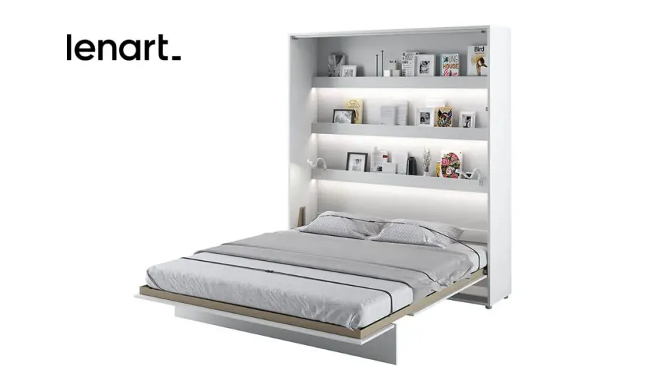 Кровать-трансформер BC-13 белый глянец вертикальная BED CONCEPT LENART