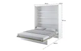 Кровать-трансформер BC-13 белый глянец вертикальная BED CONCEPT LENART - фото 4