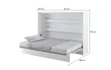 Ліжко-трансформер BC-04 білий глянець горизонтальне BED CONCEPT LENART - фото 4 Ліжко-трансформер BC-04 білий глянець горизонтальне BED CONCEPT LENART - фото 4