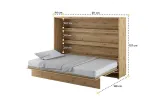 Ліжко-трансформер BC-04 дуб артизан горизонтальне BED CONCEPT LENART - фото 3 Ліжко-трансформер BC-04 дуб артизан горизонтальне BED CONCEPT LENART - фото 3