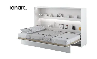 Ліжко-трансформер BC-05 білий глянець горизонтальне BED CONCEPT LENART