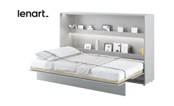 Кровать-трансформер BC-05 серый мат горизонтальная BED CONCEPT LENART