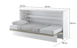 Кровать-трансформер BC-06 белый глянец горизонтальная BED CONCEPT LENART - фото 4