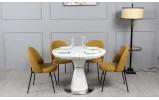 Стул Каспер металл сиденье ткань 505x535x810 горчичный - фото 6