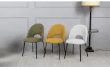Стул Каспер металл сиденье ткань 505x535x810 горчичный - фото 5