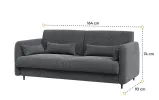 Диван BC-18 до ліжка-трансформера BC-01 графіт BED CONCEPT LENART - фото 2