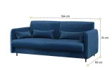 Диван BC-18 до ліжка-трансформера BC-01 синій BED CONCEPT LENART - фото 2