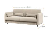 Диван BC-18 до ліжка-трансформера BC-01 бежевий BED CONCEPT LENART - фото 4