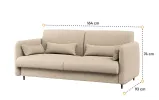 Диван BC-18 до ліжка-трансформера BC-01 бежевий букле BED CONCEPT LENART - фото 2
