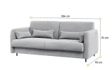 Диван BC-19 до ліжка-трансформера BC-12 сірий BED CONCEPT LENART - фото 4