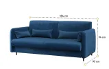 Диван BC-19 до ліжка-трансформера BC-12 синій BED CONCEPT LENART - фото 3