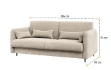 Диван BC-19 к кровати-трансформеру BC-12 бежевый BED CONCEPT LENART - фото 3