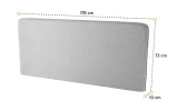 Изголовье BC-33 к кровати-трансформеру BC-13 серое BED CONCEPT LENART - фото 2