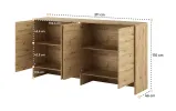 Надставка BC-11 к кровати-трансформеру горизонтальной дуб артизан BED CONCEPT LENART - фото 3