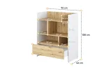 Етажерка BC-25 до ліжка-трансформера горизонтального білий/дуб артизан BED CONCEPT LENART - фото 3