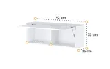 Навісна шафа BC-29 до ліжка-трансформера білий глянець BED CONCEPT LENART - фото 2