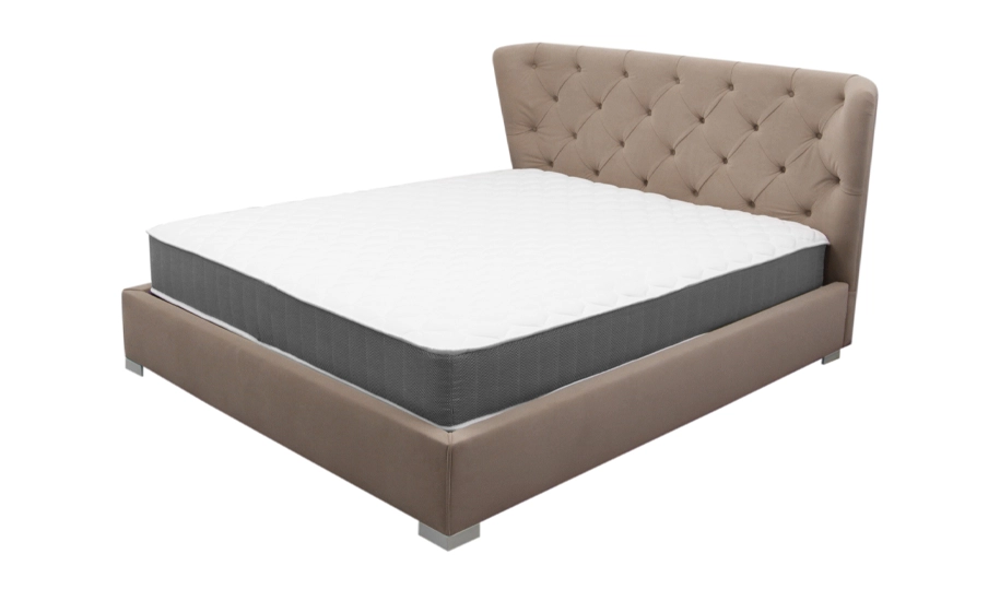 Двуспальная кровать Ирис 160x200 без подъемного механизма ткань кат.1