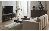 Тумба ТВ П'ємонт / Piemonte ясен/чорний PE-03 - фото 6