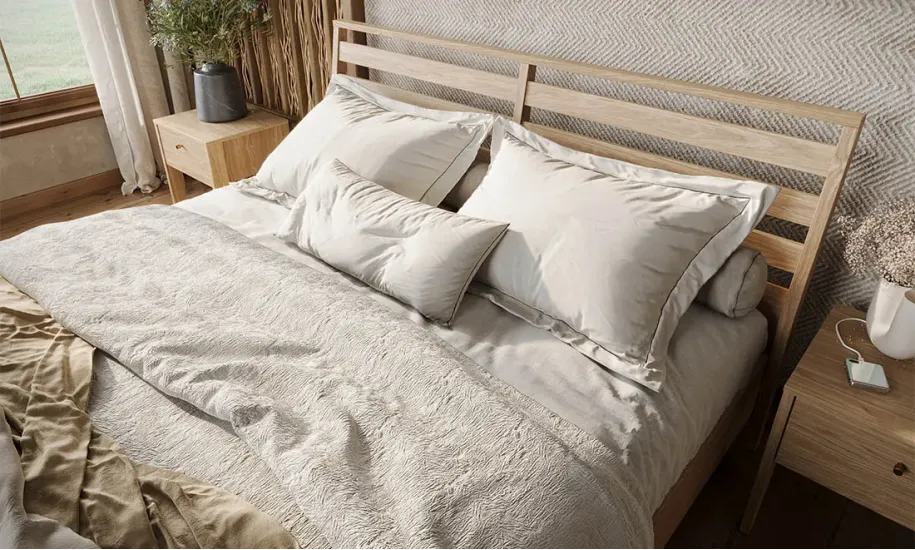 Двуспальная кровать Кози / Cozy 160x200 дуб CZ-02-(160) - фото 5 Двуспальная кровать Кози / Cozy 160x200 дуб CZ-02-(160) - фото 5